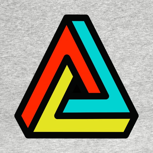 3D Penrose Impossible Triangle by Pixel On Fire